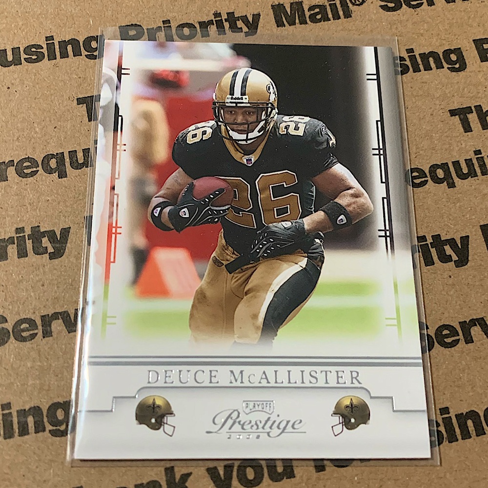 Deuce McAllister ‘08 Donruss Prestige Card
